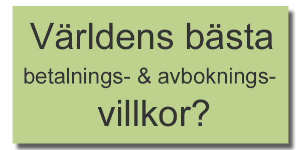 Jämför gärna våra villkor ...