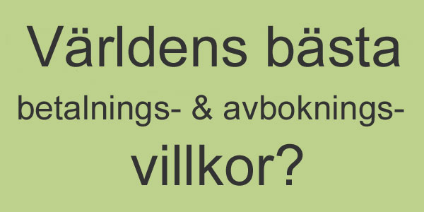 Jämför gärna våra villkor ...